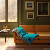 Daydreams - Merino Lambswool Throw - Deep Sea Green